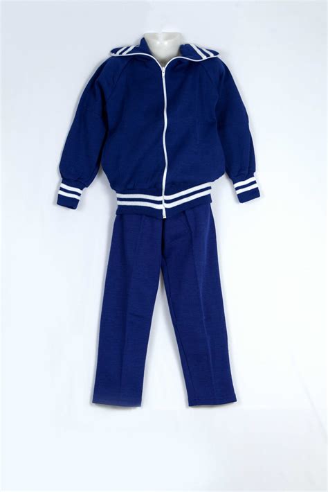 royal blue school tracksuit.